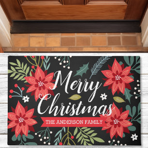 Personalisierter Weihnachtsstern Weihnachten Fußmatte