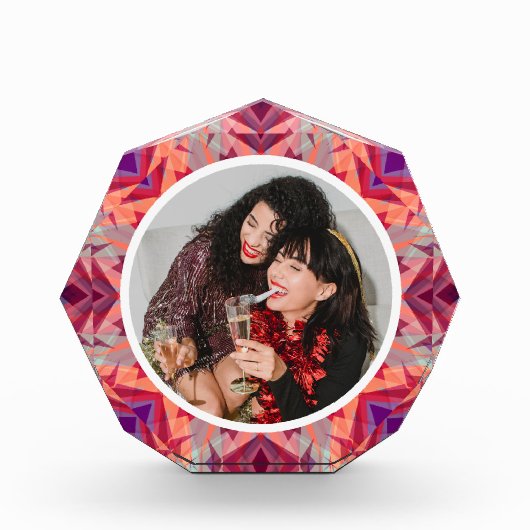 Personalisierter Weihnachtssternspass Jolly Red Li Fotoblock (Vorderseite)