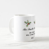 Personalisierter Weihnachtsstopp Kaffeetasse (Vorderseite Links)