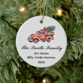 Personalisierter Weihnachtsstopp Keramik Ornament