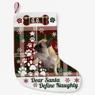 Personalisierter Weihnachtsstrumpf für Hund, Katze Kleiner Weihnachtsstrumpf