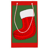 Personalisierter WeihnachtsStrumpf Kleine Geschenktüte (Rückseite)