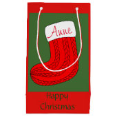 Personalisierter WeihnachtsStrumpf Kleine Geschenktüte (Vorderseite)