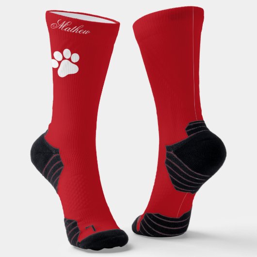 Personalisierter Weihnachtsstrumpf mit individuell Socken (Gewinkelt)
