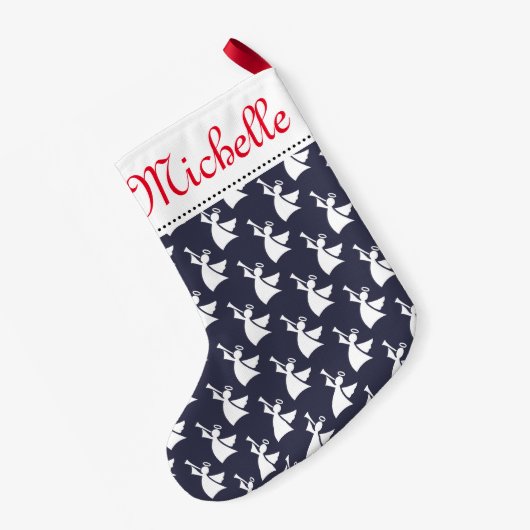 Personalisierter WeihnachtsStrumpf mit Kleiner Weihnachtsstrumpf (Rückseite (Hängend))