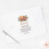 Personalisierter Weihnachtstopf-Potpourri Runder Aufkleber (Umschlag)