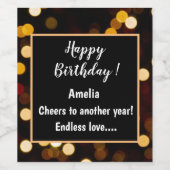 Personalisierter Wein & Sparkling Weinetikett (Einzelnes Label)