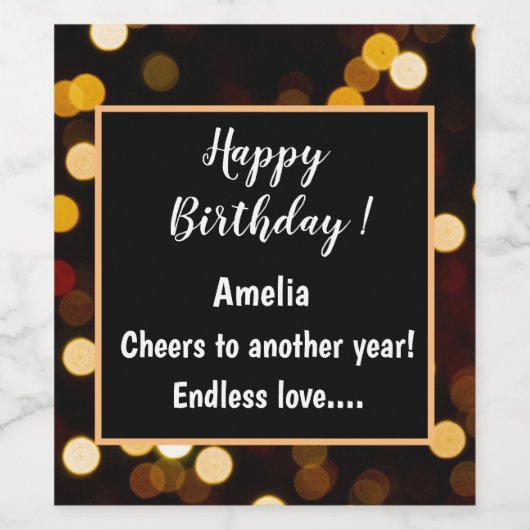 Personalisierter Wein & Sparkling Weinetikett (Einzelnes Label)