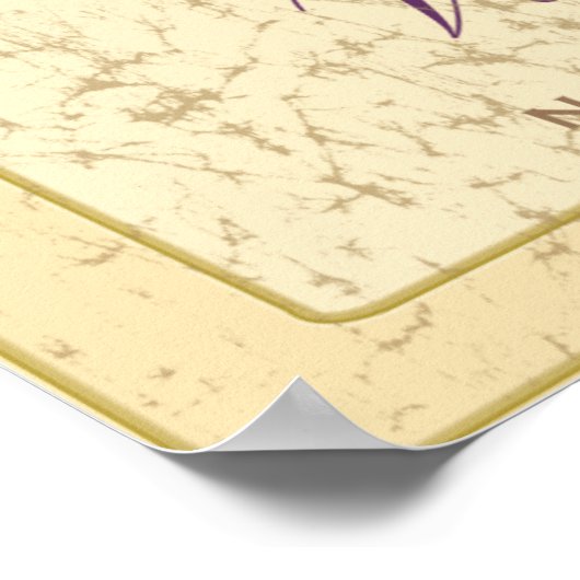 Personalisierter Weingarten Poster (Ecke)