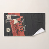 Personalisierter Weinkeller Flaschen Bar Badhandtuch Set (Handtuch)