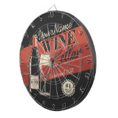 Personalisierter Weinkeller Flaschen Bar Dartscheibe (Vorderseite rechts)