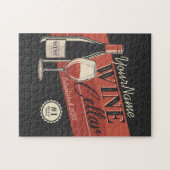 Personalisierter Weinkeller Flaschen Bar  Puzzle (Horizontal)