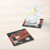 Personalisierter Weinkeller Flaschen Bar Rechteckiger Pappuntersetzer (Vor Ort)