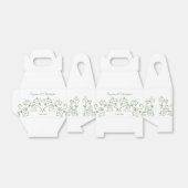 Personalisierter Weißer Blumenstraub Herzstück Gab Geschenkschachtel (Ungefaltet)