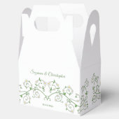 Personalisierter Weißer Blumenstraub Herzstück Gab Geschenkschachtel (Geöffnet)