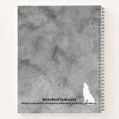 Personalisierter Weißer Einhornwald Notizblock (Rückseite)