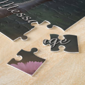 Personalisierter Weißer Einhornwald Puzzle (Seite)