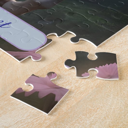 Personalisierter Weißer Einhornwald Puzzle (Seite)