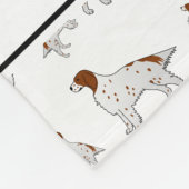 Personalisierter weißer englischer Namenssetzer Fleecedecke (Ecke)