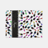 Personalisierter weißer fleecedecke (Vorderseite (Horizontal))