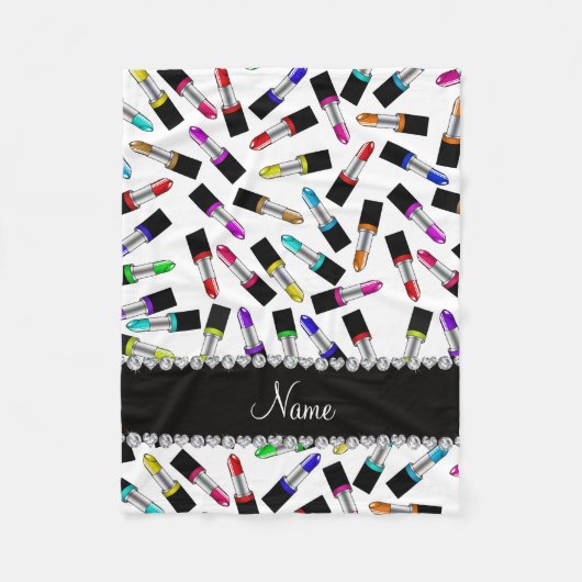Personalisierter weißer fleecedecke (Vorderseite)