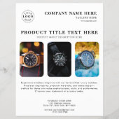 Personalisierter weißer Flyer für Produkt-Werbeakt (Vorne)