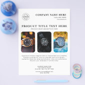 Personalisierter weißer Flyer für Produkt-Werbeakt (Einzeln)