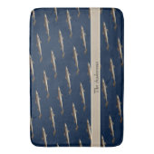 Personalisierter Weißer Hai Sandboden Badematte (Vorderseite Vertikal)