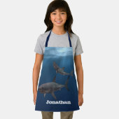 Personalisierter Weißer Hai Schürze (Insitu)