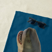 Personalisierter Weißer Hai Strandtuch (Beispiel)