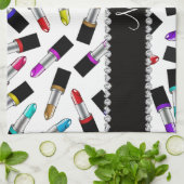 Personalisierter weißer küchentuch (Gefaltet)