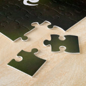 Personalisierter weißer maltesischer Welpenhund Puzzle (Seite)