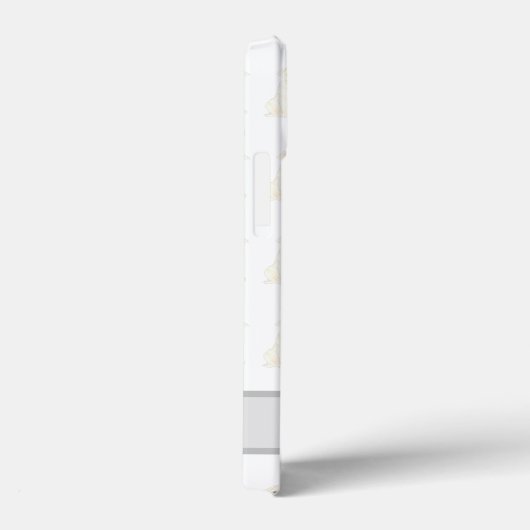 Personalisierter weißer Mops Case-Mate iPhone Hülle (Rückseite / Rechts)