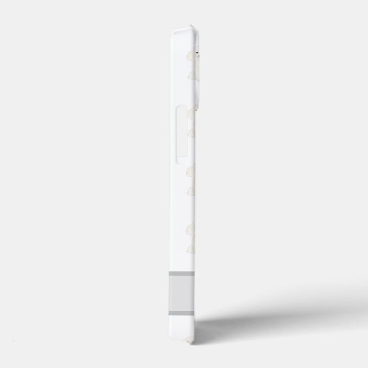 Personalisierter weißer Poodle Case-Mate iPhone Hülle (Rückseite / Rechts)