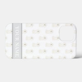 Personalisierter weißer Poodle Case-Mate iPhone Hülle (Rückseite (Horizontal))