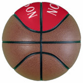 Personalisierter weißer Rottyp Basketball (Rechts)