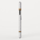 Personalisierter weißer schwarzer Fußball-Fußball Case-Mate iPhone Hülle (Hinten/Rechts)