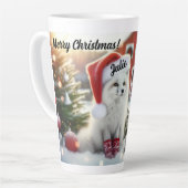 Personalisierter Weißfuchs mit Scheune Milchtasse (Linke Ecke)