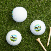 Personalisierter Weißkopfseeadler Golfball (Insitu Gras)