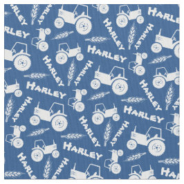 Personalisierter Weizenbetrieb mit Namen Stoff