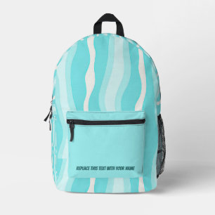Personalisierter welliger Streifen-Rucksack Bedruckter Rucksack