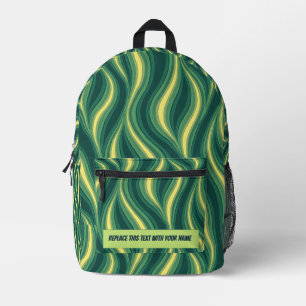 Personalisierter welliger Streifen-Rucksack Bedruckter Rucksack