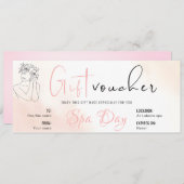 Personalisierter Wellness-Center Gutschein Geschen Einladung (Vorne/Hinten)