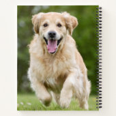 Personalisierter Welpen-Hund Monogramm Name 5 Foto Notizblock (Rückseite)