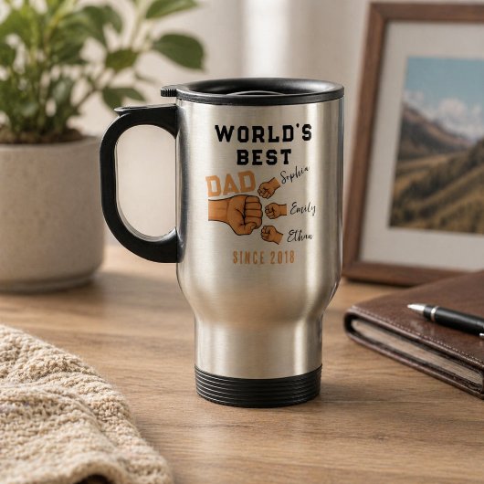 Personalisierter WELT BESTER VATER | Vatertag Reisebecher