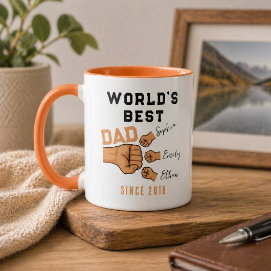 Personalisierter WELT BESTER VATER | Vatertag Tasse