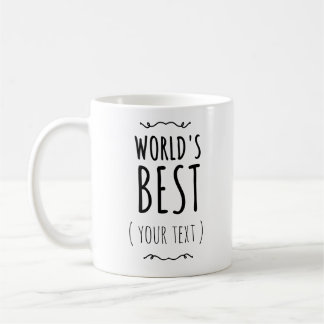 Personalisierter Weltbester Becher, Anpassbar Kaffeetasse
