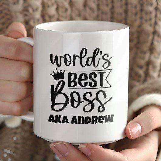 Personalisierter Weltbester Chef Kaffeetasse