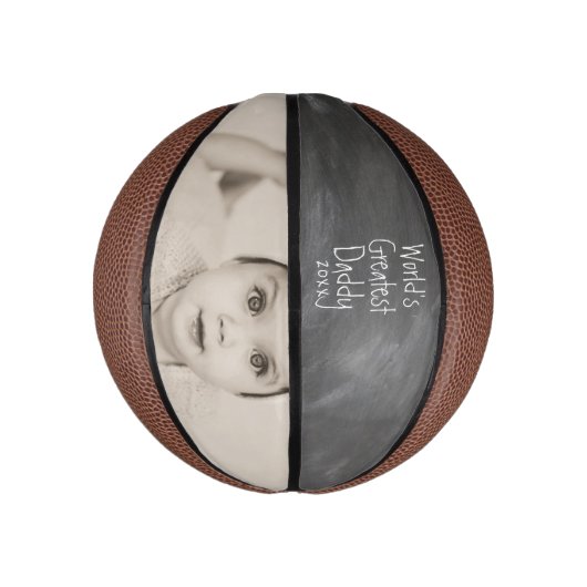 Personalisierter Weltbester Daddy Vathy Day Mini Basketball (Vertikal)