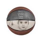 Personalisierter Weltbester Daddy Vathy Day Mini Basketball (Vorderseite)